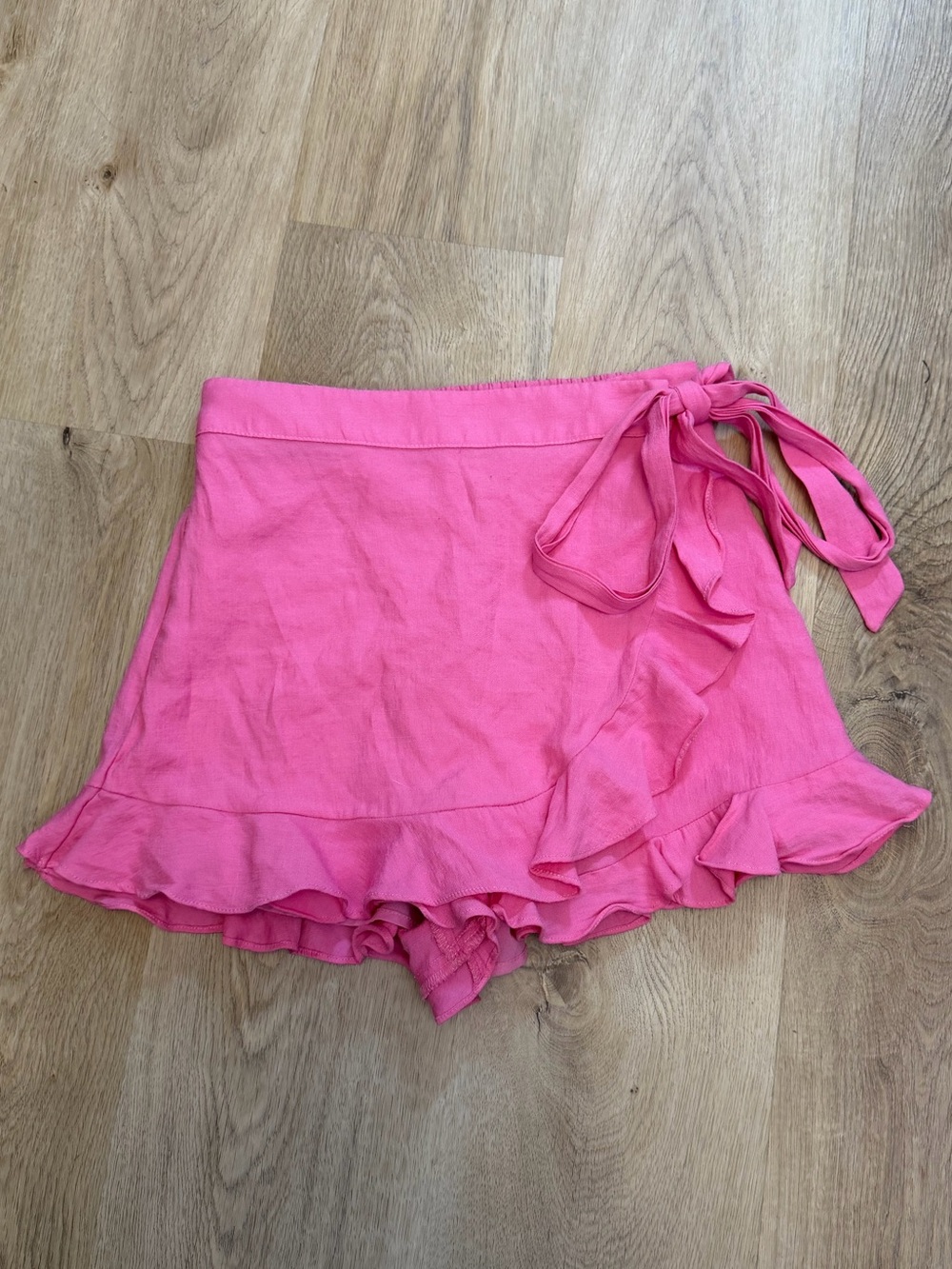 DO+BE Pink Ruffle Wrap Skort